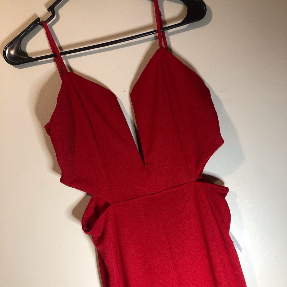 NWT Cut out Red Jumper